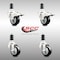 Service Caster 3 Inch 316SS Black Poly Swivel 1-3/8 Inch Expanding Stem Caster Lock Brake, 2PK SS316TTLEX20S314-PPUB-BLK-2-S-2-138 - alternate 3